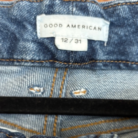 Good American Dark Blue Flare Jeans Size 12 - Picture 3 of 4